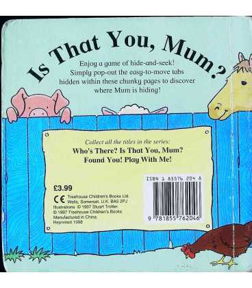 Is That You, Mum? Back Cover