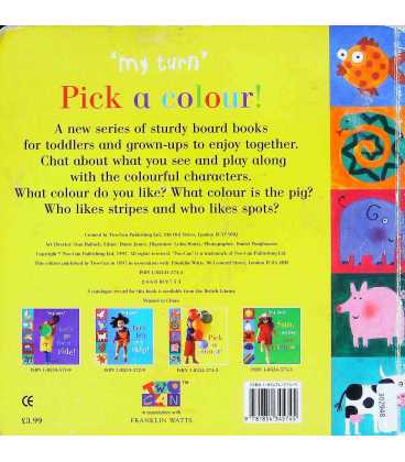Pick a Colour! (My Turn) Back Cover