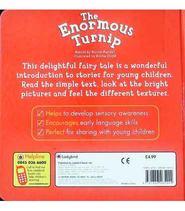 The Enormous Turnip Back Cover