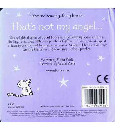 That's Not My Angel… (Usborne Touchy-Feely Books) Back Cover