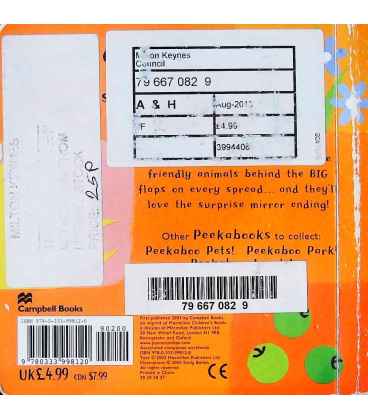 Peekaboo Farm! (Peekabooks) Back Cover
