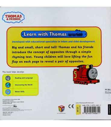 Opposites (Thomas & Friends) Back Cover