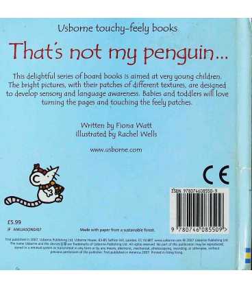 That's Not My Penguin... (Usborne Touchy-Feely Books) Back Cover