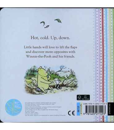 Winnie the Pooh Opposites: Lift the Flap book Back Cover