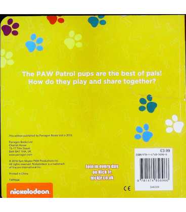 Pup Pals Back Cover