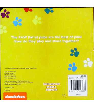 Pup Pals Back Cover