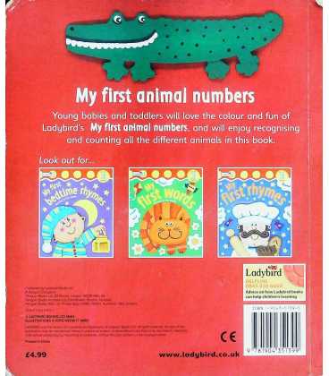 My First Animal Numbers Back Cover