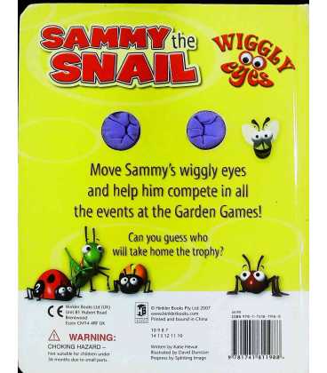 Sammy the Snail (Wiggly Eyes) Back Cover