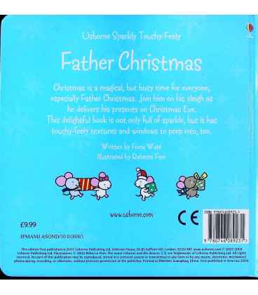 Usborne Sparkly Touchy-Feely: Father Christmas Back Cover