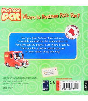 Where is Postman Pat's Van? Back Cover