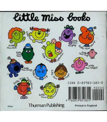Little Miss Helpful Back Cover