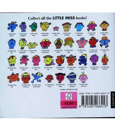 Little Miss Whoops Back Cover