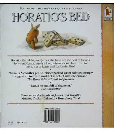 Horatio's Bed Back Cover