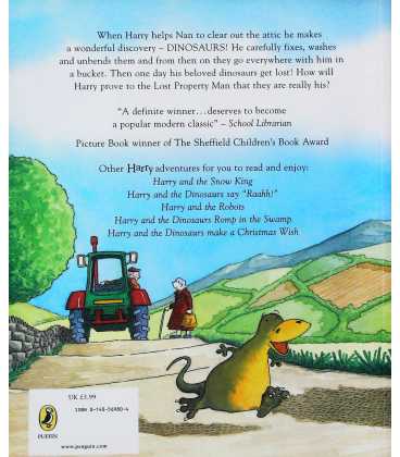 Harry and the Bucket Full of Dinosaurs Back Cover
