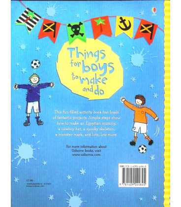 Things for Boys to Make and Do Back Cover