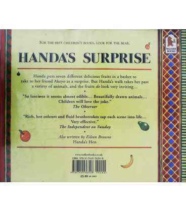 Handa's Surprise Back Cover