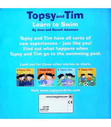 Learn to Swim (Topsy and Tim) Back Cover