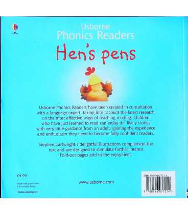 Hen's Pens (Phonics Readers) Back Cover