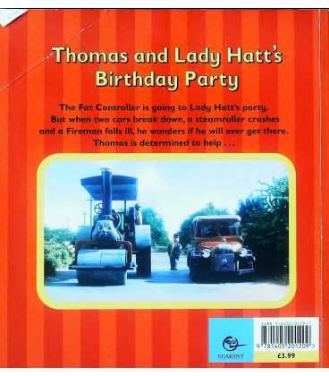 Thomas and Lady Hatt's Birthday Party Back Cover