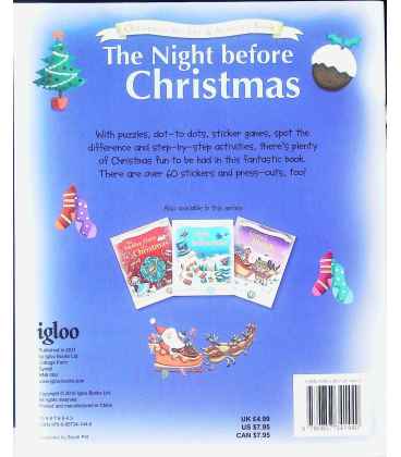 The Night Before Christmas Back Cover