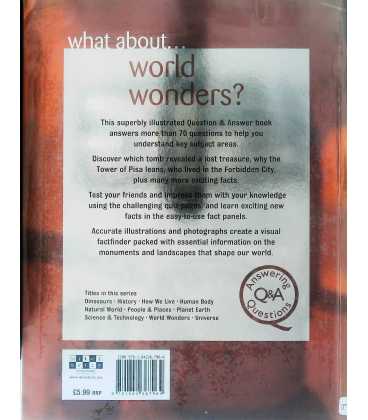 What About World Wonders? Back Cover
