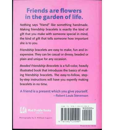 Beaded Friendship Bracelets Back Cover