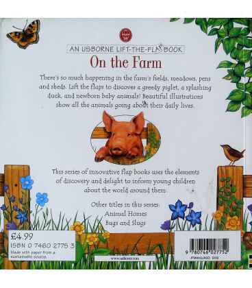 On the Farm Back Cover