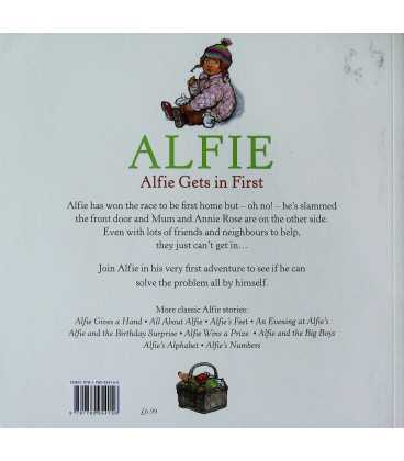 Alfie Gets In First Back Cover