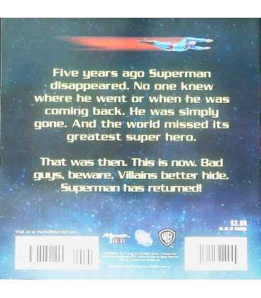 Be A Hero! (Superman Returns) Back Cover