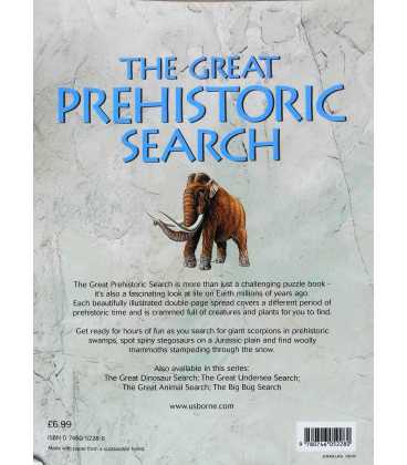 The Great Prehistoric Search Back Cover
