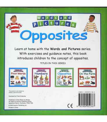 Opposites Back Cover