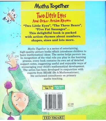 Two Little Eyes and Other Action Rhymes Back Cover