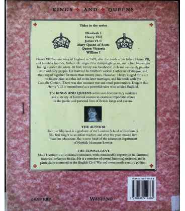 Henry VIII (Kings & Queens) Back Cover