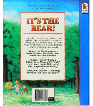 It's the Bear! Back Cover