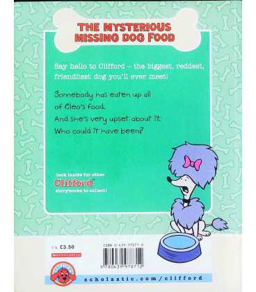 The Mysterious Missing Dog Food Back Cover