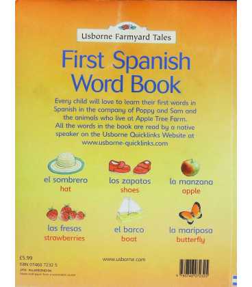 First Spanish Word Book Back Cover