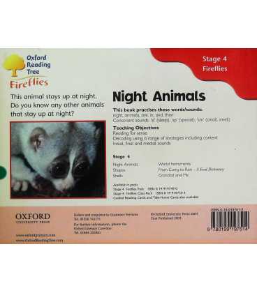 Night Animals Back Cover