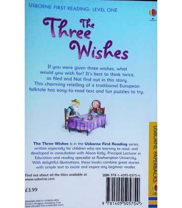 The Three Wishes Back Cover