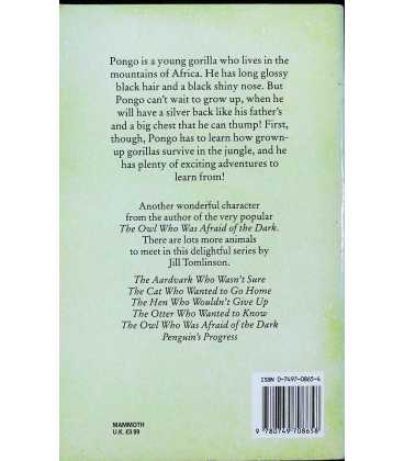 The Gorilla Who Wanted to Grow Up Back Cover