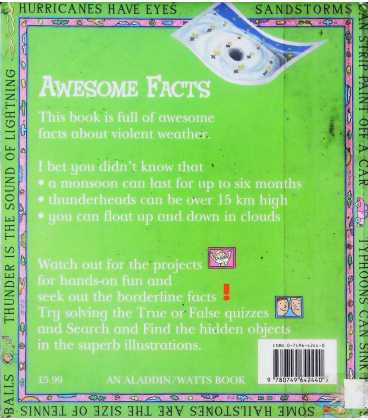 Awesome Facts About Twisters Back Cover