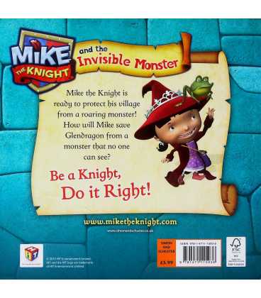 Mike the Knight and the Invisible Monster Back Cover