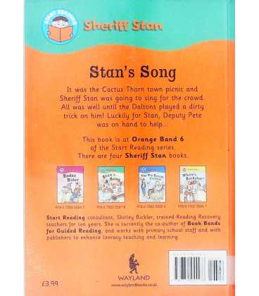 Stan's Song Back Cover
