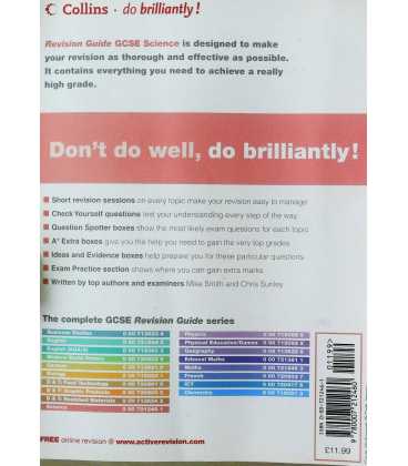 GCSE Science (Revision Guide) Back Cover