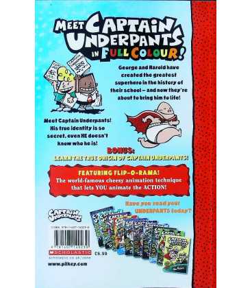 The Adventures of Captain Underpants Back Cover
