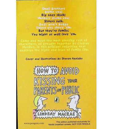 How to Avoid Kissing Your Parents in Public Back Cover