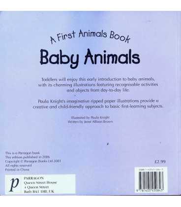 Baby Animals Back Cover