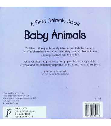 Baby Animals Back Cover