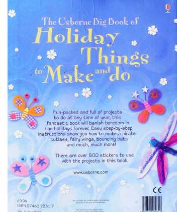 The Usborne Big Book of Holiday Things to Make and do Back Cover