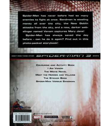 Spiderman 3 Back Cover