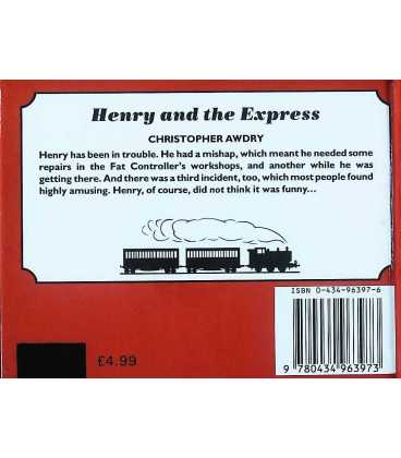 Henry and the Express (The Railway Series) Back Cover